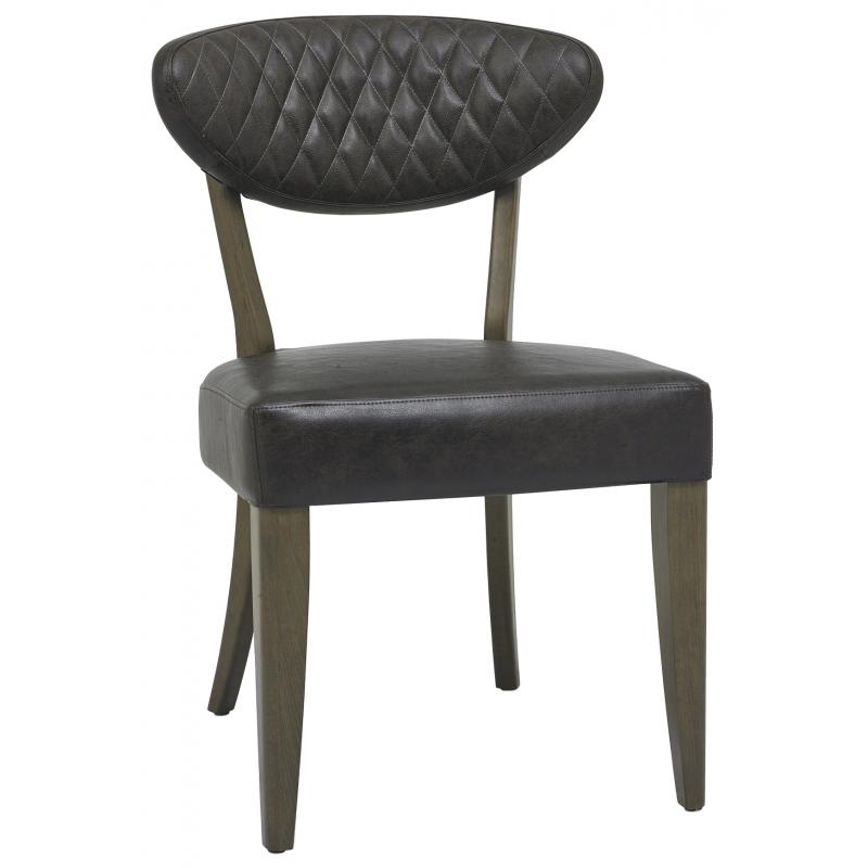 Bohemia Fumed Oak Old West Vintage Dining Chair